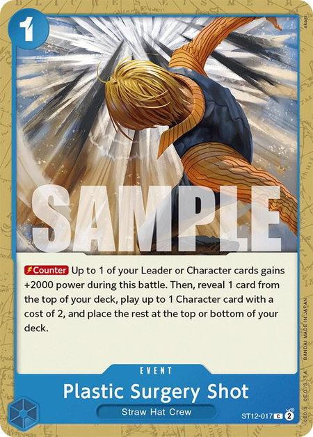 Plastic Surgery Shot - Starter Deck 12: Zoro and Sanji One Piece trading card