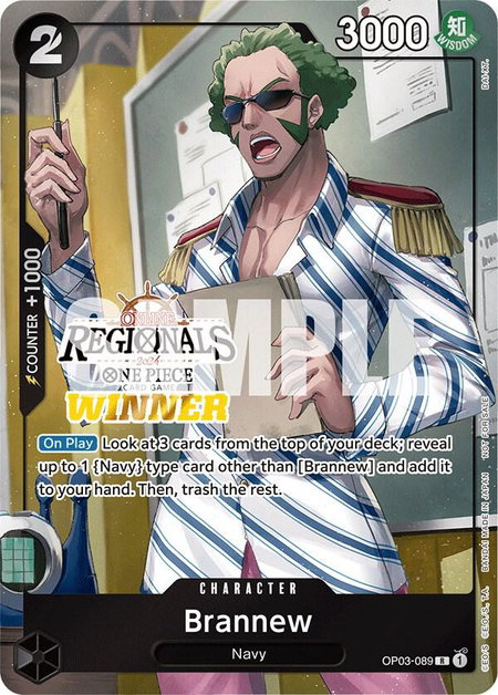 Brannew (Online Regional 2024) [Winner] - One Piece Promotion Cards One Piece trading card