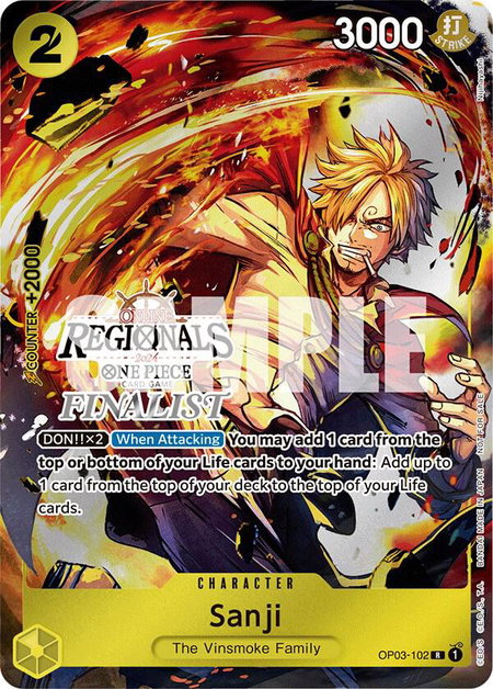 Sanji (Online Regional 2024) [Finalist] - One Piece Promotion Cards One Piece trading card