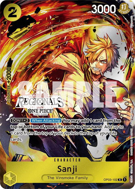 Sanji (Offline Regional 2024) [Participant] - One Piece Promotion Cards One Piece trading card