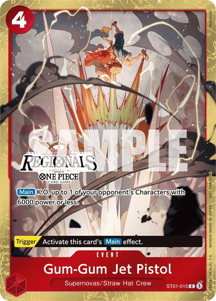 Gum-Gum Jet Pistol (Offline Regional 2024) [Participant] - One Piece Promotion Cards One Piece trading card