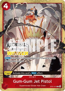 Gum-Gum Jet Pistol (Offline Regional 2024) [Winner] - One Piece Promotion Cards (OP-PR) #ST01-015 - Common One Piece Trading Card