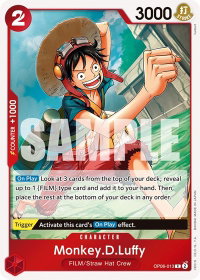 Monkey.D.Luffy - Wings of the Captain (OP06) #OP06-013 - Rare One Piece Trading Card