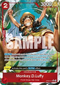 Monkey.D.Luffy (Alternate Art) - Wings of the Captain (OP06) #OP06-013 - Rare One Piece Trading Card