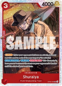 Shuraiya - Wings of the Captain (OP06) #OP06-009 - Super Rare One Piece Trading Card