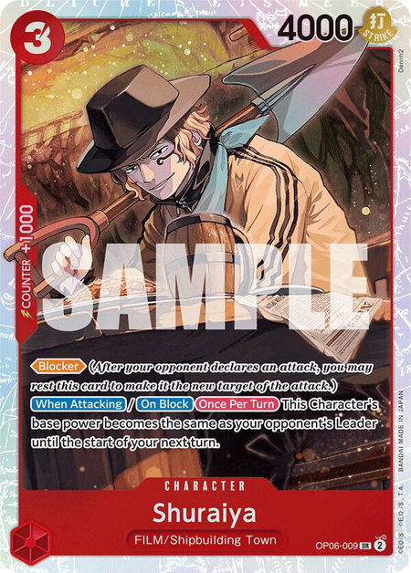 Shuraiya - Wings of the Captain One Piece trading card