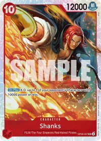 Shanks - Wings of the Captain (OP06) #OP06-007 - Super Rare One Piece Trading Card