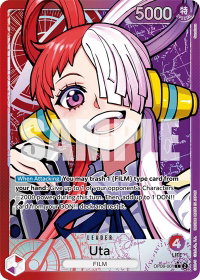 Uta (Alternate Art) - Wings of the Captain (OP06) #OP06-001 - Leader One Piece Trading Card