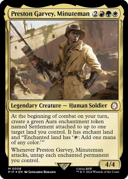 Preston Garvey, Minuteman - Universes Beyond: Fallout Magic: The Gathering trading card