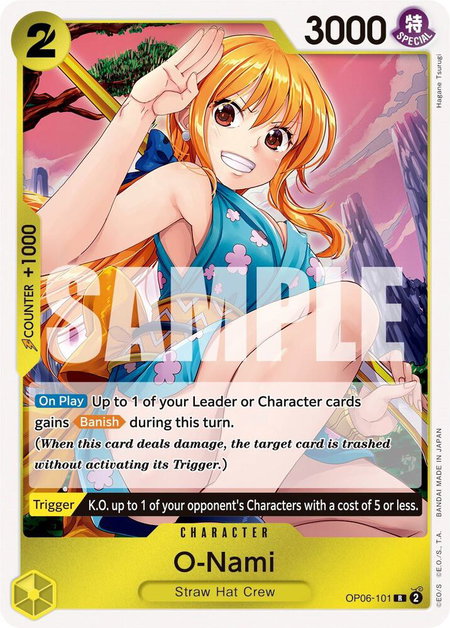 O-Nami - Wings of the Captain One Piece trading card