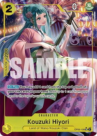 Kouzuki Hiyori (Alternate Art) - Wings of the Captain (OP06) #OP06-106 - Super Rare One Piece Trading Card