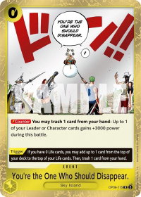 You're the One Who Should Disappear - Wings of the Captain (OP06) #OP06-115 - Rare One Piece Trading Card