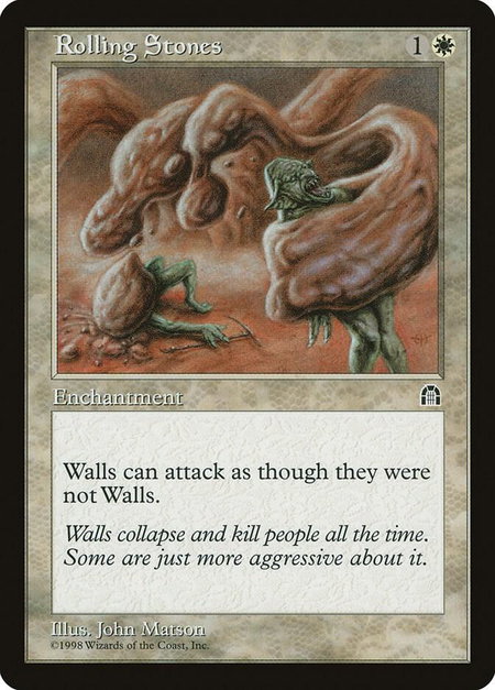 Rolling Stones - Stronghold Magic: The Gathering trading card