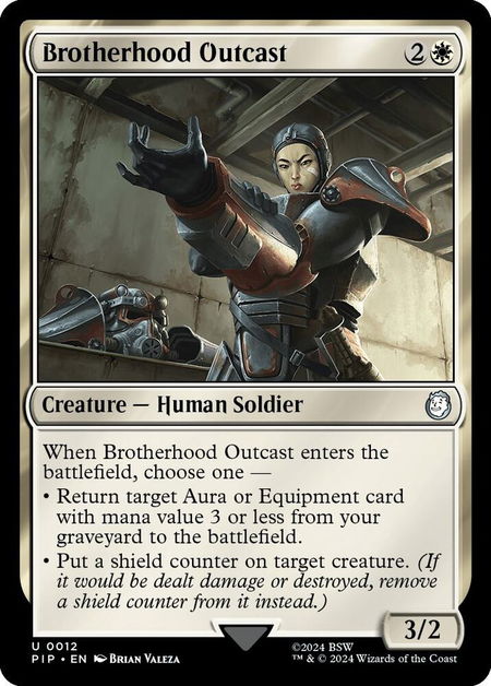 Brotherhood Outcast - Universes Beyond: Fallout Magic: The Gathering trading card