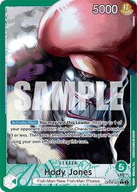 Hody Jones (020) (Alternate Art) - Wings of the Captain (OP06) #OP06-020 - Leader One Piece Trading Card