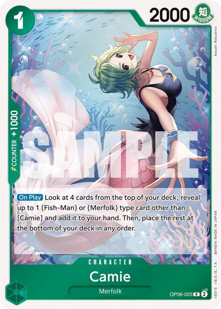 Camie - Wings of the Captain One Piece trading card