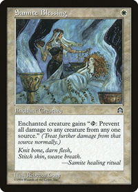Samite Blessing - Stronghold (STH) #null - Common Magic: The Gathering Trading Card