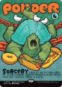 Ponder - Secret Lair Showdown (SLP) #19 - Promo Magic: The Gathering Trading Card