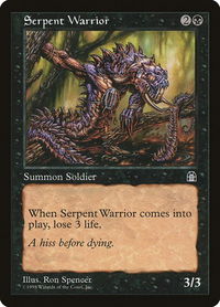 Serpent Warrior - Stronghold (STH) #null - Common Magic: The Gathering Trading Card