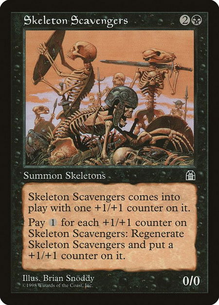Skeleton Scavengers - Stronghold Magic: The Gathering trading card