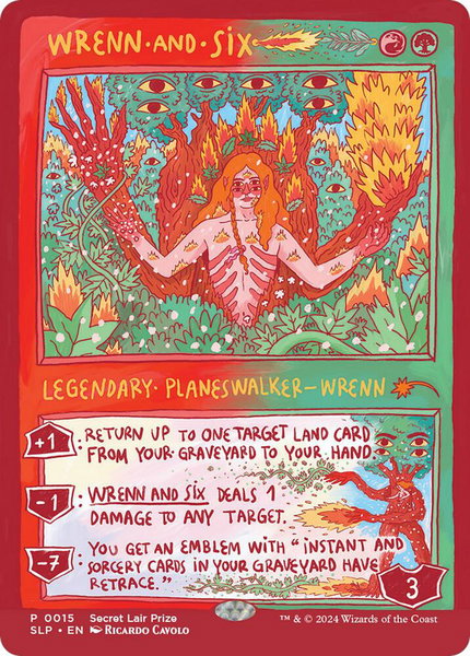 Wrenn and Six - Secret Lair Showdown Magic: The Gathering trading card
