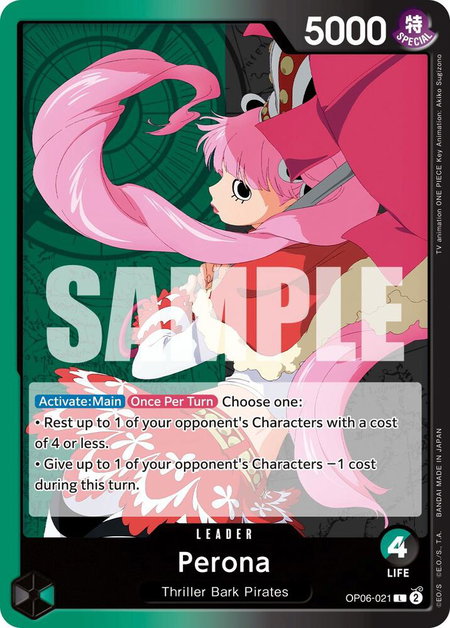Perona (021) - Wings of the Captain One Piece trading card