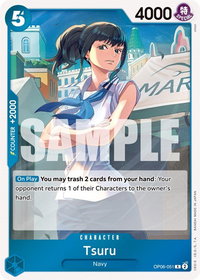 Tsuru - Wings of the Captain (OP06) #OP06-051 - Rare One Piece Trading Card