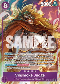 Vinsmoke Judge (Alternate Art) - Wings of the Captain (OP06) #OP06-062 - Super Rare One Piece Trading Card