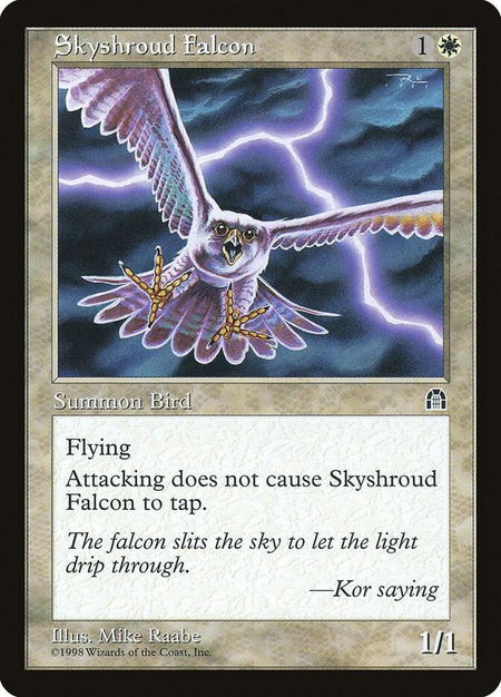 Skyshroud Falcon - Stronghold Magic: The Gathering trading card
