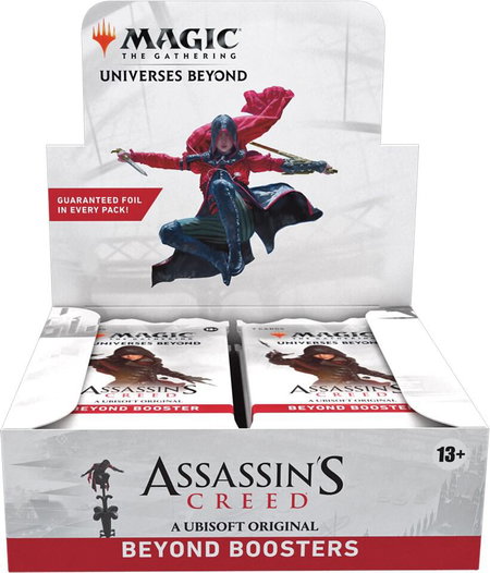 Universes Beyond: Assassin's Creed - Beyond Booster Display trading card from Universes Beyond: Assassin's Creed Universes Beyond: Assassin's Creed - Beyond Booster Display - Universes Beyond: Assassin's Creed Magic: The Gathering trading card