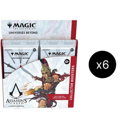 Universes Beyond: Assassin's Creed - Collector Booster Display Case trading card from Universes Beyond: Assassin's Creed Universes Beyond: Assassin's Creed - Collector Booster Display Case - Universes Beyond: Assassin's Creed Magic: The Gathering trading card