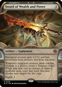 Sword of Wealth and Power (Showcase) - Outlaws of Thunder Junction: The Big Score (BIG) #56 - Mythic Rare Magic: The Gathering Trading Card