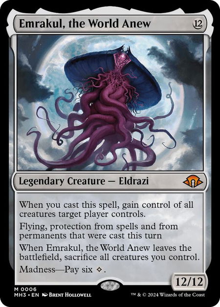 Emrakul, the World Anew - Modern Horizons 3 Magic: The Gathering trading card