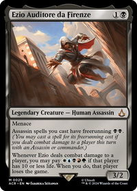 Ezio Auditore da Firenze - Universes Beyond: Assassin's Creed (ACR) #25 - Mythic Magic: The Gathering Trading Card