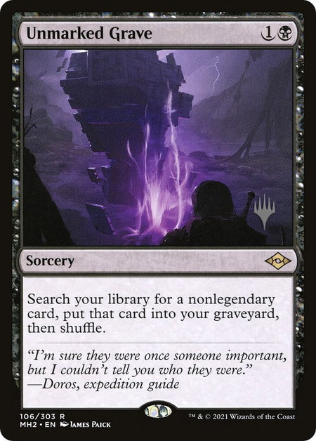 Unmarked Grave - Promo Pack: Murders at Karlov Manor Magic: The Gathering trading card