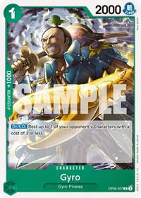 Gyro - Wings of the Captain (OP06) #OP06-027 - Common One Piece Trading Card