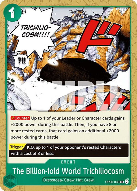 The Billion-fold World Trichiliocosm - Wings of the Captain One Piece trading card