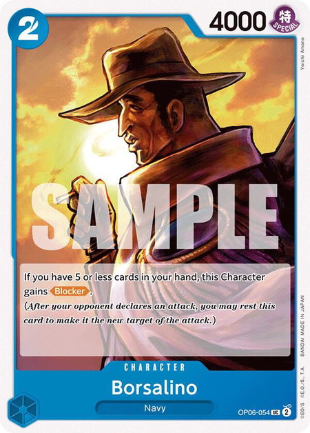 Borsalino - Wings of the Captain One Piece trading card
