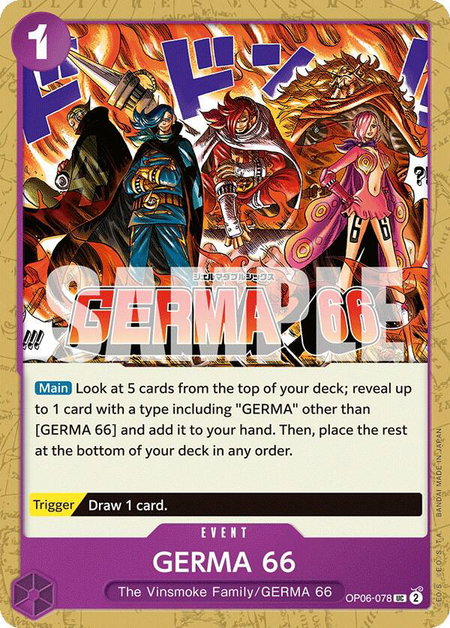 GERMA 66 - Wings of the Captain One Piece trading card