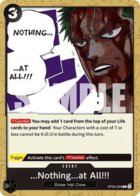 ...Nothing...at All!!! - Wings of the Captain (OP06) #OP06-096 - Common One Piece Trading Card