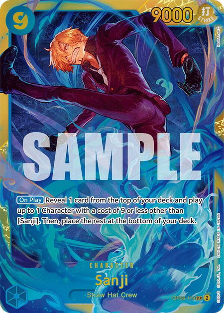 Sanji - Wings of the Captain One Piece trading card
