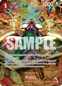 Buggy (SP) - Wings of the Captain (OP06) #OP03-008 - Uncommon One Piece Trading Card