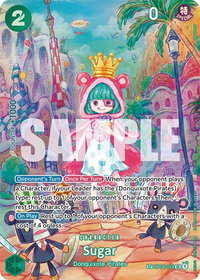 Sugar (SP) - Wings of the Captain (OP06) #OP04-024 - Super Rare One Piece Trading Card
