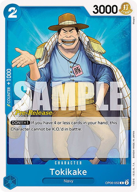 Tokikake trading card from Wings of the Captain Pre-Release Cards Tokikake - Wings of the Captain Pre-Release Cards One Piece trading card