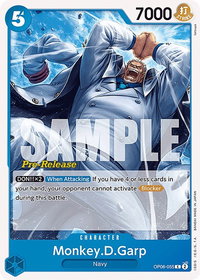 Monkey.D.Garp - Wings of the Captain Pre-Release Cards (OP06 PRE) #OP06-055 - Common One Piece Trading Card