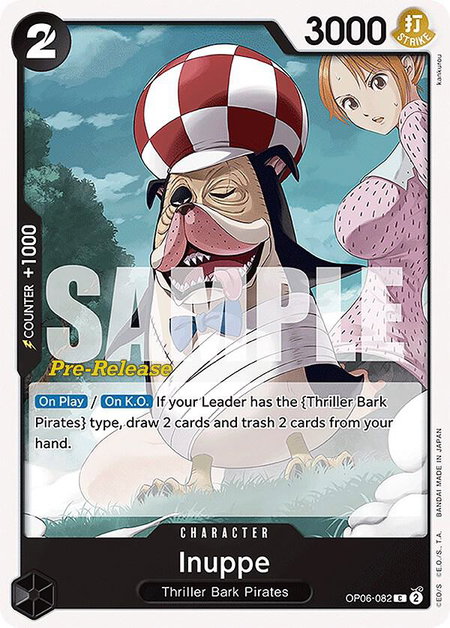 Inuppe trading card from Wings of the Captain Pre-Release Cards Inuppe - Wings of the Captain Pre-Release Cards One Piece trading card