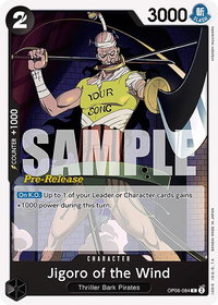 Jigoro of the Wind - Wings of the Captain Pre-Release Cards (OP06 PRE) #OP06-084 - Common One Piece Trading Card