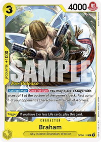 Braham - Wings of the Captain Pre-Release Cards (OP06 PRE) #OP06-111 - Common One Piece Trading Card