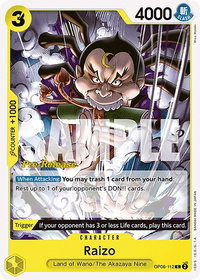 Raizo - Wings of the Captain Pre-Release Cards (OP06 PRE) #OP06-112 - Common One Piece Trading Card
