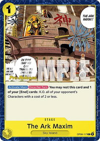 The Ark Maxim - Wings of the Captain Pre-Release Cards (OP06 PRE) #OP06-117 - Common One Piece Trading Card